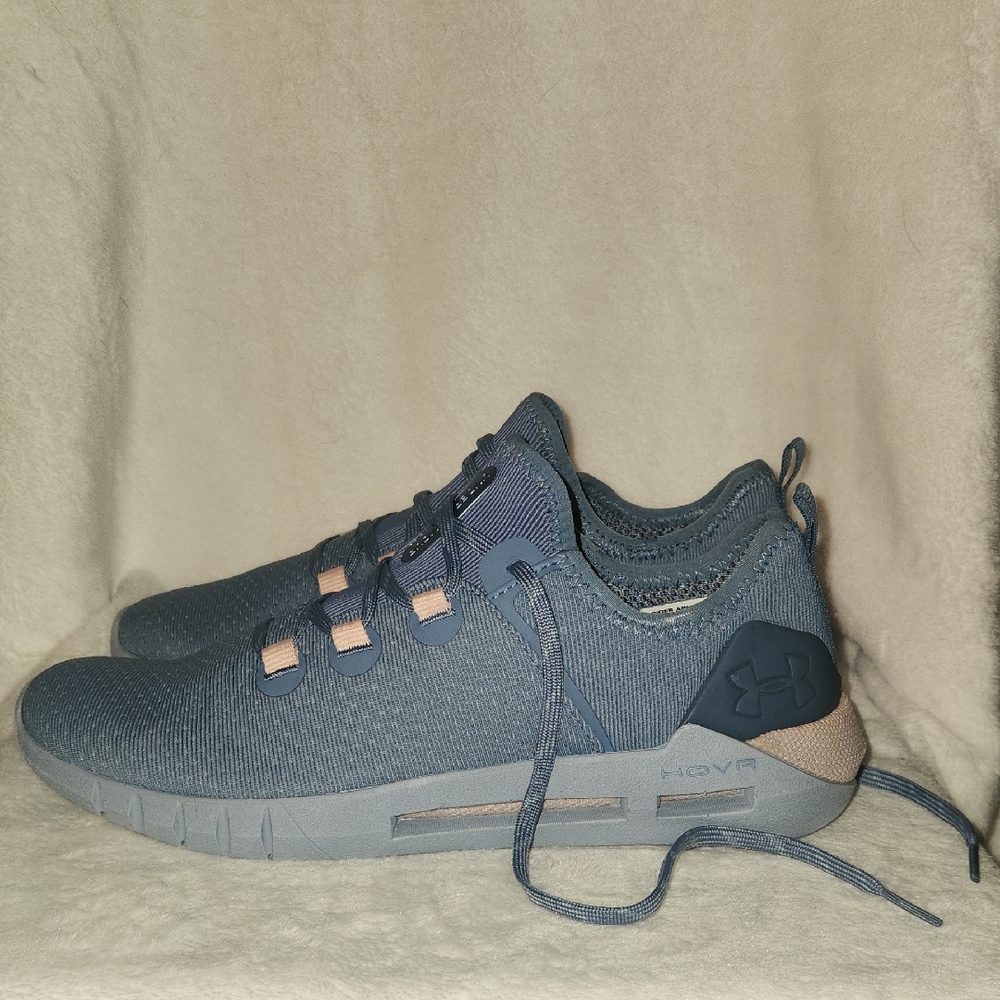 Under Armour Gray Sneakers with Pink Accents